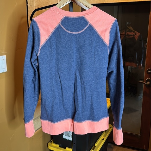 Tek Gear Blue & Orange Pullover Sweatshirt Athleisure Top Size XL - Picture 4 of 4